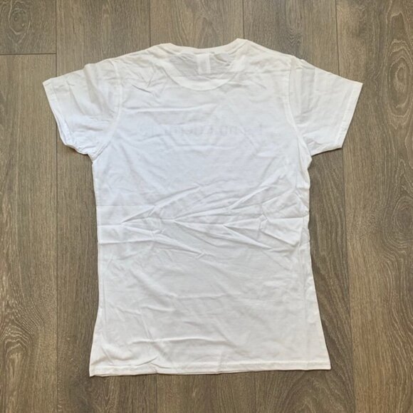 Women’s T-Shirt French Quote Short sleeve Crew neck White Cotton Plain casual - Picture 13 of 14